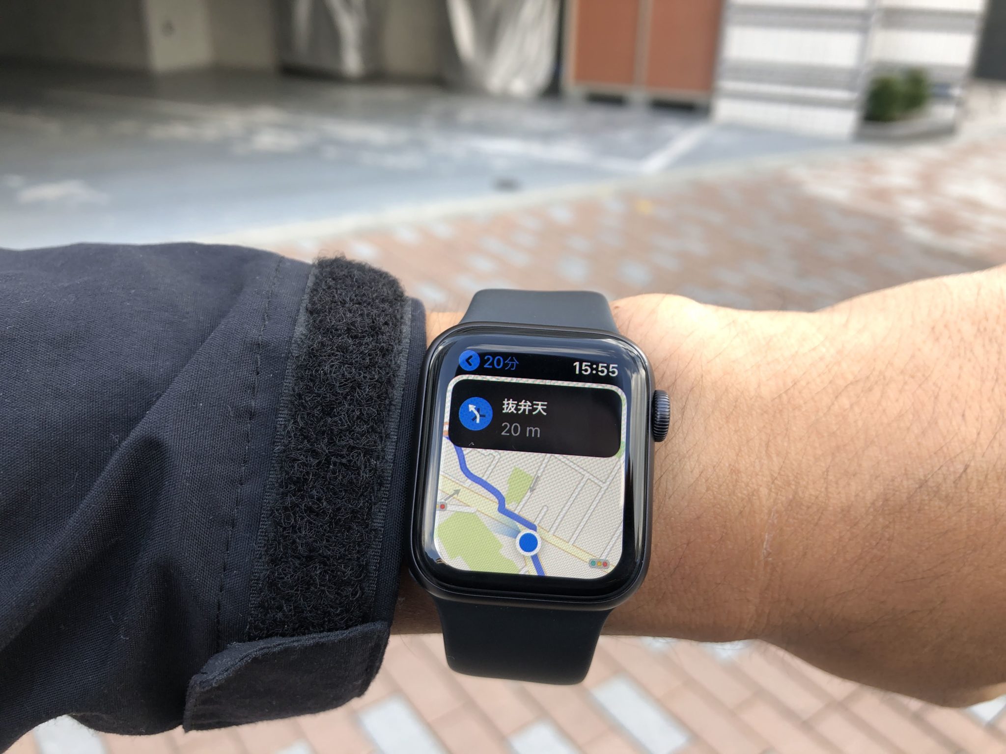 apple watch 地図 ナビ 自転車