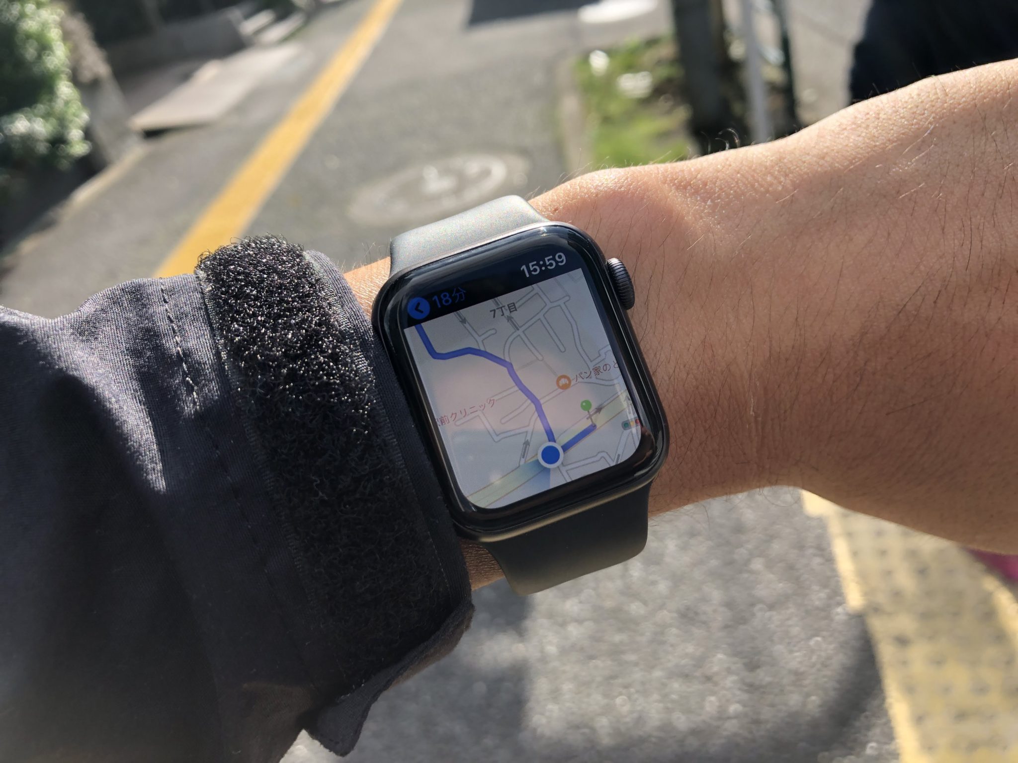 apple watch 地図 ナビ 自転車